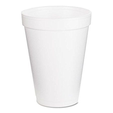 Drink 12J12 Foam Cups, 12oz, 25/Bag, 40 Bags/Carton