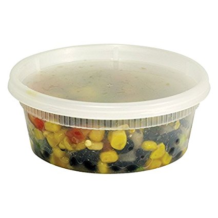 Case of 240 Half Pint Plastic Deli Container / 8 oz DELItainer