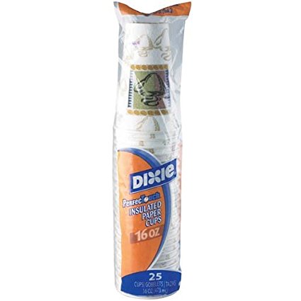 Dixie 5310DX Hot Cups, Paper, 10oz, Coffee Dreams Design, 500/Carton