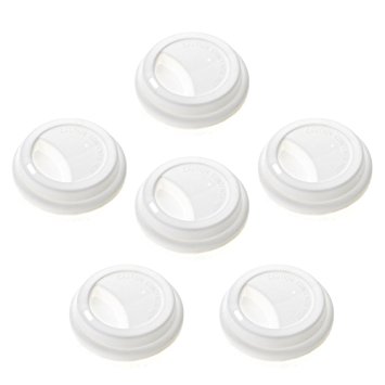 Aspire Silicone Drinking Lid Cup Lids Reusable Coffee Mug Lids Coffee Cup Covers in Bulk-White-20 Packs