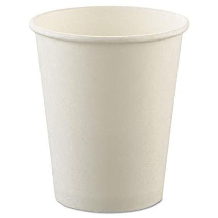 SCCU508NU - Solo Uncoated Paper Cups, 8 Oz., Hot, White