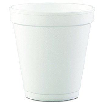 Dart 10J12 Conex Hot/Cold Foam Drinking Cups, 10oz, Squat, White, 40 Per Bag (Case of 25 Bags)