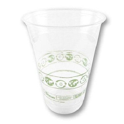 World Centric's 100% Biodegradable, 100% Compostable PLA 16 Oz Cold Cup (Package of 200)