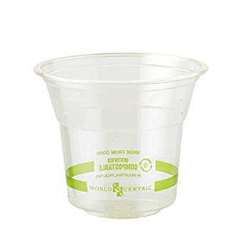 World Centric CP-CS-5 Compostable Ingeo Cups, 5 oz, Clear (Pack of 2000)