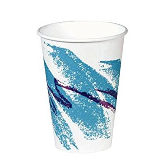 SOLO Cup Company Hot Paper Vending Cups, 8 oz., Jazz Design, 100/Bag - 20 sleeves of 100 cups. 2000 per case.