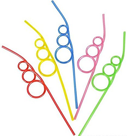 Plastic Silly Straws 10