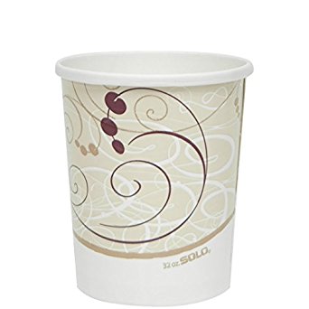 Solo H4325-J8000 32 oz Symphony Flexstyle DSP Paper Food Container (Case of 500)