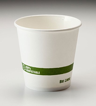 10 Oz. Biodegradable PLA Lined Hot Cups (Pack of 250)