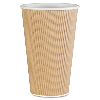 Genuine Joe GJO11257CT Insulated Ripple Hot Cup, 16-Ounce Capacity (Carton of 500)