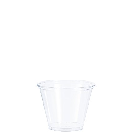 Dart TP9R 9 oz Ultra Clear Squat PET Plastic Cup (Case of 1000)