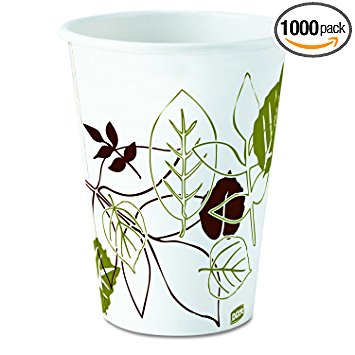 Dixie 2338PATH Pathways Paper Hot Cups, 8oz (Case of 1000)