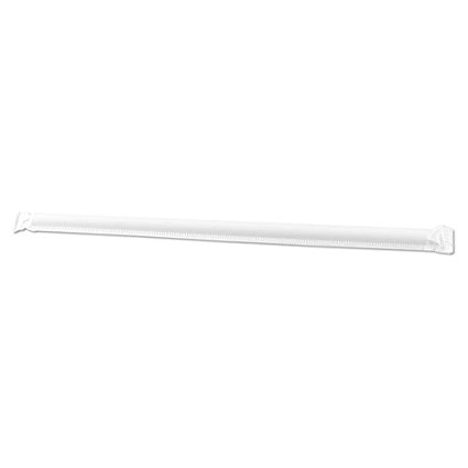 Dispoz-o Enviroware Jumbo Straws, Wrapped, 7 3/4, Clear - Includes four packs of 500 each.