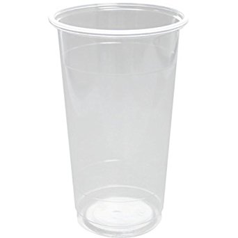 Karat Translucent PP U-Rim Cups 24 oz 700 cc (95mm), 1000 Pcs C1012-K