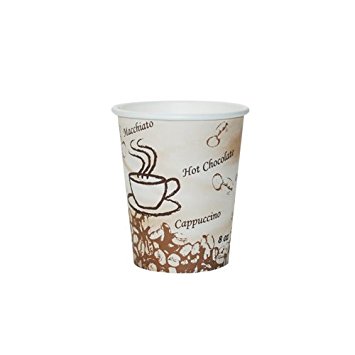 Coffee Design Paper Hot Cup - 1000 per case (8 Ounce)