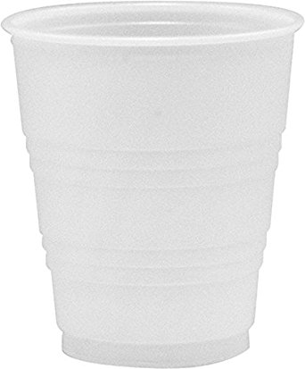 Dart Y5 5 oz Trans Ribbed Wall PS Cup (25 Bags of 50 Cups, 2500 Total)