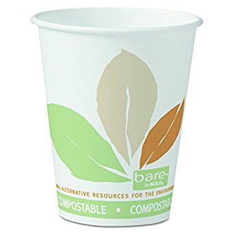 Solo 378PLA-J7234 8 oz Bare SSPLA Paper Hot Cup (Case of 1000)