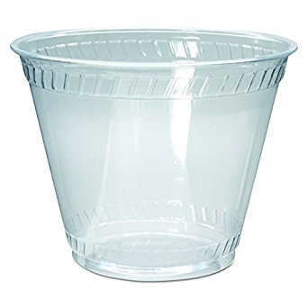 Greenware GC9OF 9-Ounce Capacity 3.6-Inch Top Width by 2.2-Inch Bottom Width 2.8-Inch Height Clear Polylactic Acid Old Fashioned Drink Cup 50-Pack (Case of 20)