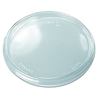 Dart 12CLR Clear Non-vented Lid - 12 Series (Case of 1000)