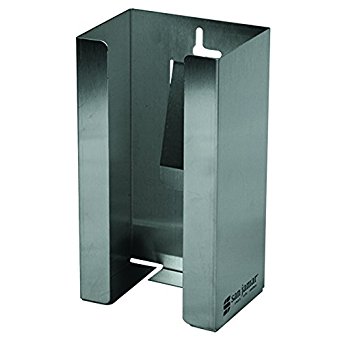 San Jamar G0801 Stainless Steel Disposable Glove Dispenser, Single-Box, 5 1/2w x 3 3/4d x 10h