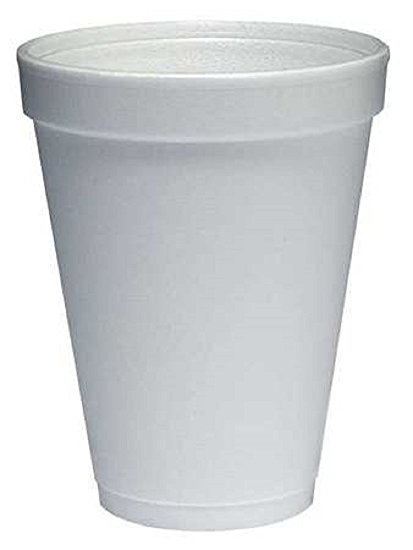 Dart 12J12 Foam Cup Hot or Cold, 1000 per Case, 12 oz.