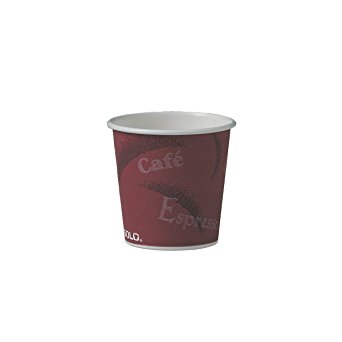 Solo 374SI-0041 4 oz Bistro SSP Paper Hot Cup (Case of 1000)