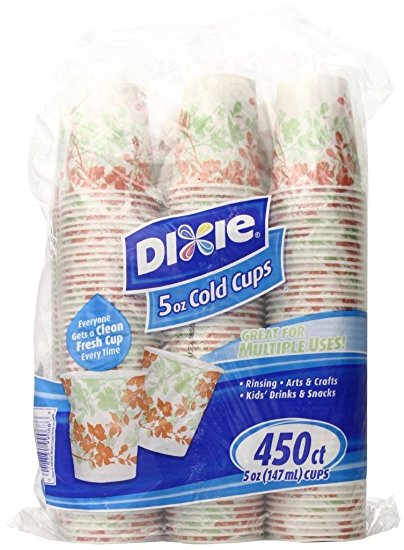 6 Wholesale Lots Dixie 5oz Cold Cups, 2700 Cups Total