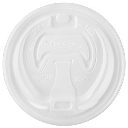 DART 16RCLW-1 Optima Reclosable Lid For Foam Cups and Containers, White, 100 Piece