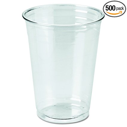 Dixie CP10DX WiseSize PETE Cup, 10 oz, Clear (Case 20 Packs, 25 cups per pack)