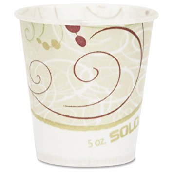 SCCR53J - Jazz Waxed Paper Cold Cups, 5 Oz, Tide Design