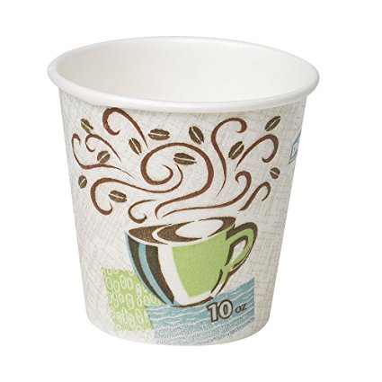 Dixie PerfecTouch 5310DX WiseSize Insulated Paper Cup, 10oz (Case of 20 Sleeves, 25 Cups per Sleeve)