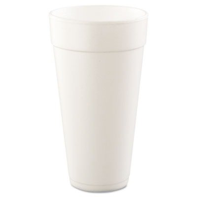 Dart 24J24 White Foam Cups, 24 Ounce (24J24DART) Category: Foam Cups