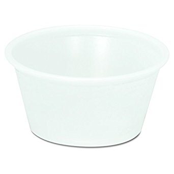 Boardwalk YS-200 2-Ounce Plastic Translucent Portion Cup 200-Pack (Case of 12)