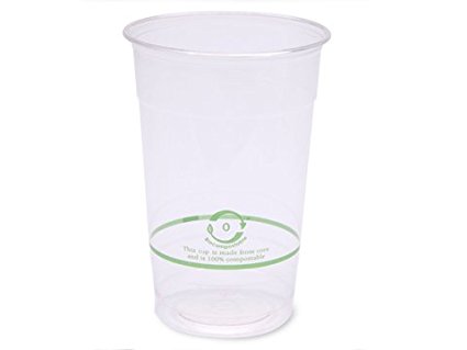 World Centric's Compostable 32 oz Corn PLA Cold Cup (Package of 100)