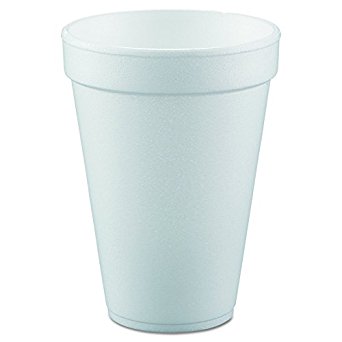 Dart 10FJ8 10 -Ounce Flush Fill Capacity 4.3-Inch Height Small Drink Foam Cup 40-Pack (Case of 25)