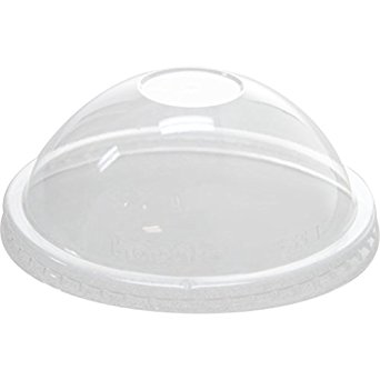 Karat 16oz Paper Hot/Cold Food Container PET Dome Lid - 116mm, 1000 Pcs C-KDL116-PET