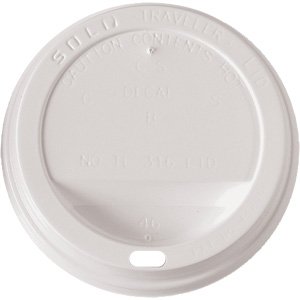 Solo 12 / 16 oz Paper Hot Cup Lids White 500ct