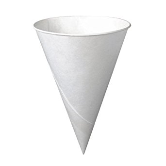 Solo 6RB-2050 6 oz White Paper Cone Cups (Case of 5000)