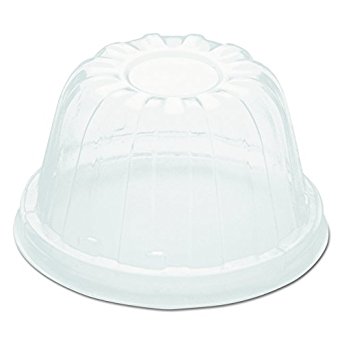 Dart 12HDLC Clear High Dome Lid - 12 Series (Case of 1000)