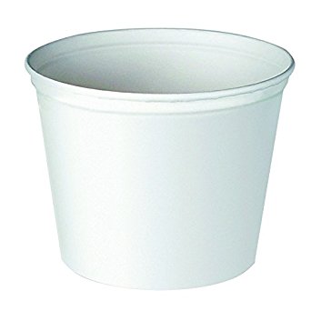 Solo 10T1-N0198 165 oz White Paper Bucket (Case of 100)