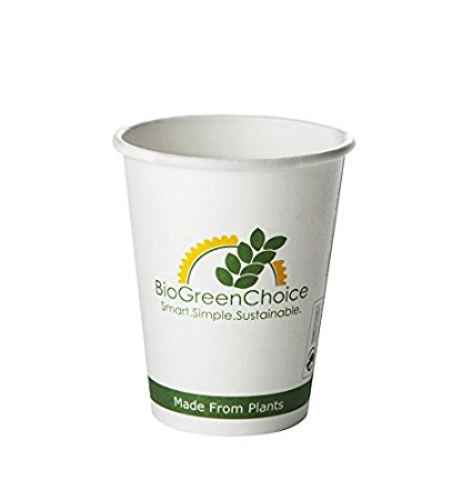 BioGreenChoice Brand Product BGC-601 - 4 oz Compostable Hot Paper Cup W/Bio Lining - Case of 1000