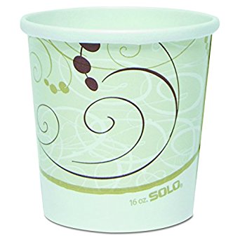 Solo H4165-J8000 16 oz Symphony Flexstyle DSP Paper Food Container (Case of 500)