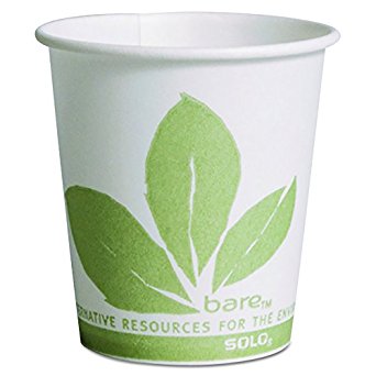 Solo 44BB-JD110 3 oz Bare Treated Paper Cup (Case of 5000)