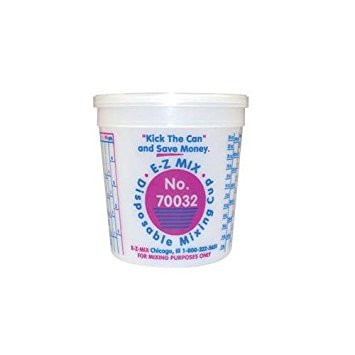 Disposable 1 Quart Mixing Cups - 100 1 Quart Disposable Mixing Cups 100/Box