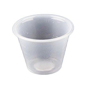 Medi-Pak Clear Polypropylene 1 oz Medicine Cups - Case of 5000 (100 per Sleeve, 50 Sleeves per Case)