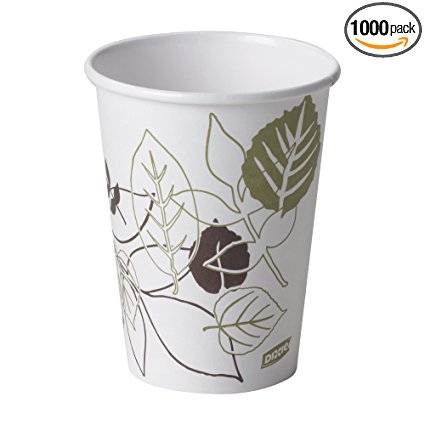 Dixie 2340PATH Pathways Paper Hot Cup, 10 oz Capacity (20 Sleeves of 50)