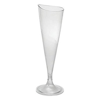 Rosseto L50300 Plastic Liteware Champagne Flute, 4-Ounce, Clear (Case of 144)