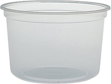 Solo MN16-0100 16 oz Translucent Polypro Plastic Deli Container (Case of 500)