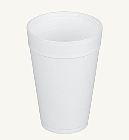 Dart 32TJ32, 32 Oz. Customizable White Foam Plastic Cold And Hot Beverage Cup with Translucent Vented Plastic Lid, Disposable Take Out Drink Cups with Matching Covers (100)