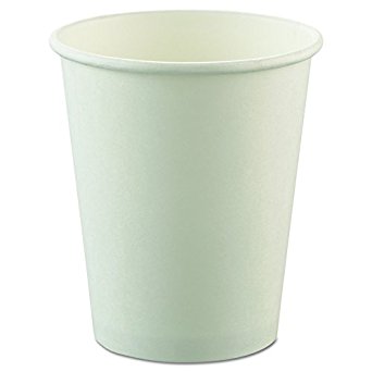 SOLO Cup Company U508NU Uncoated Paper Cups, Hot Drink, 8oz, White (Case of 1000)