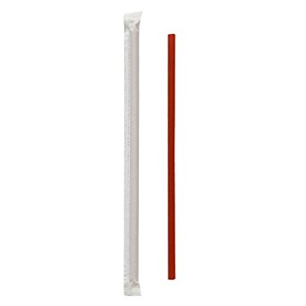 Solo 834RX-2050 10.25 in Red Plastic Straw (Case of 1200)